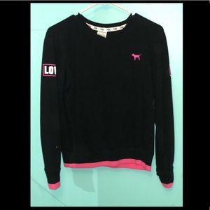 Pink- Black sweatshirt XS